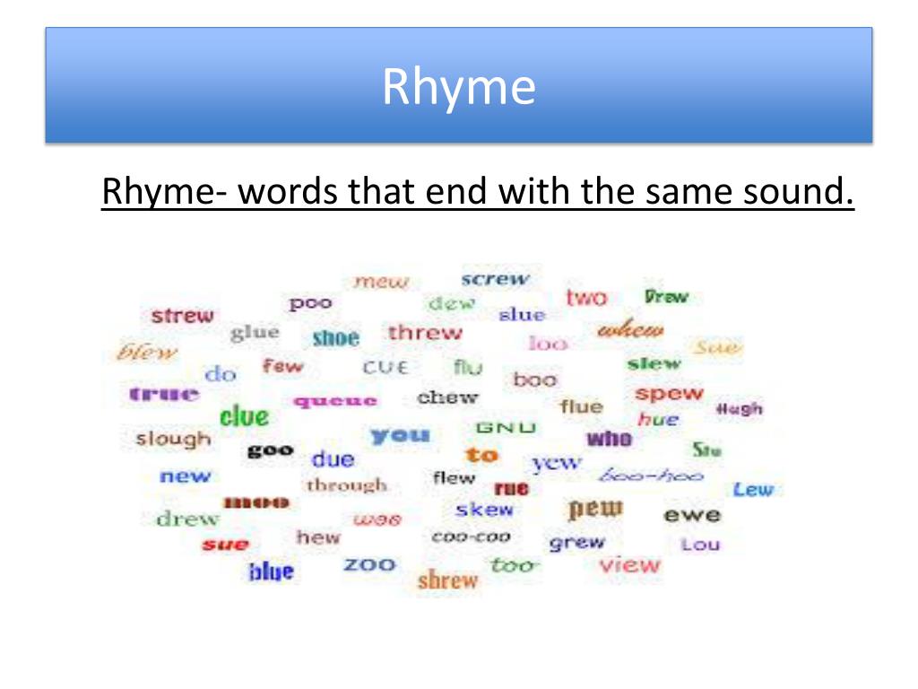 presentation rhyme words