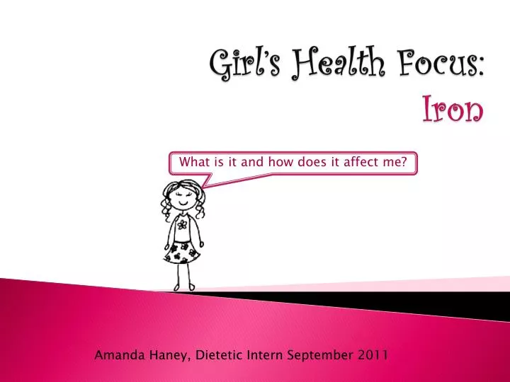 girl s health focus iron n.