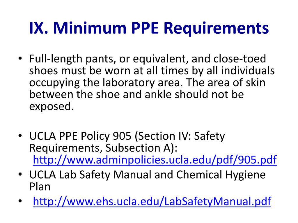PPT SAFETY REQUIREMENTS UCLA DEPARTMENT OF CHEMISTRY AND BIOCHEMISTRY