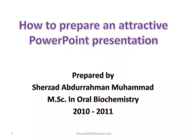 how to prepare an attractive powerpoint presentation n.