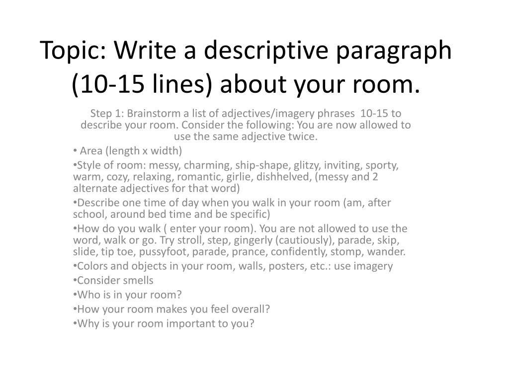 write a descriptive essay on the topic my home