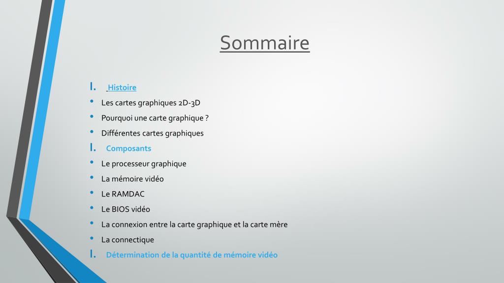 PPT - La carte graphique PowerPoint Presentation, free download - ID:2146750