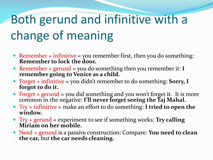gerunds gerund and common verbs Understanding verbs: gerunds, participles, and infinitives a verbal is a verb that functions as some other part of speech in a sentence in the english language, there are three basic types of verbals: gerunds, participles and infinitives. gerunds gerund and common verbs Understanding verbs: gerunds, participles, and infinitives a verbal is a verb that functions as some other part of speech in a sentence in the english language, there are three basic types of verbals: gerunds, participles and infinitives.