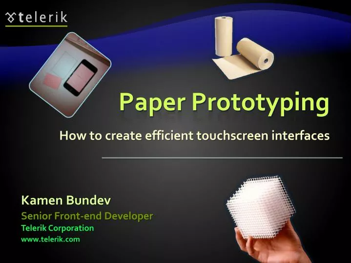 paper prototyping n.