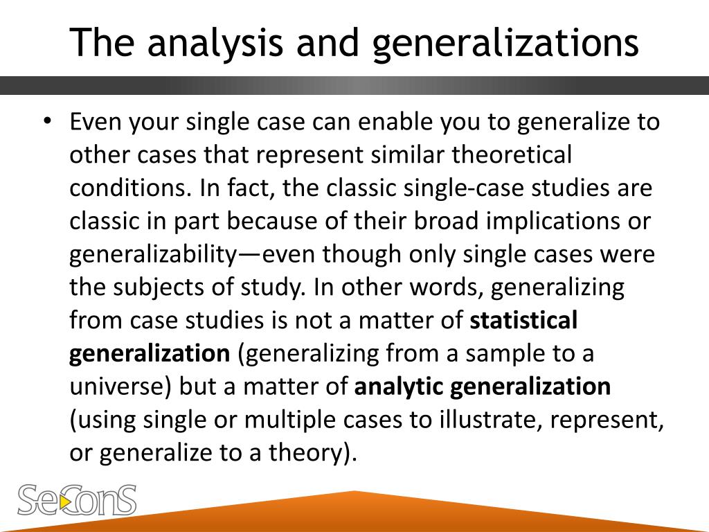 analytical generalization in case study research