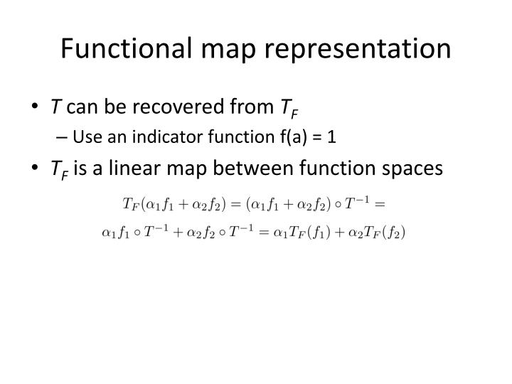 ppt functional maps a flexible representation of maps between functional map