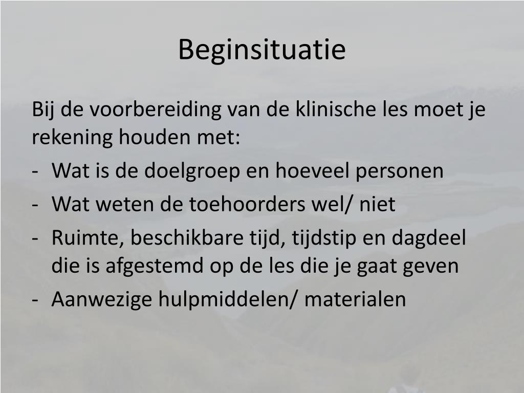 PPT - Hoe geef ik een “klinische” les? PowerPoint Presentation, free