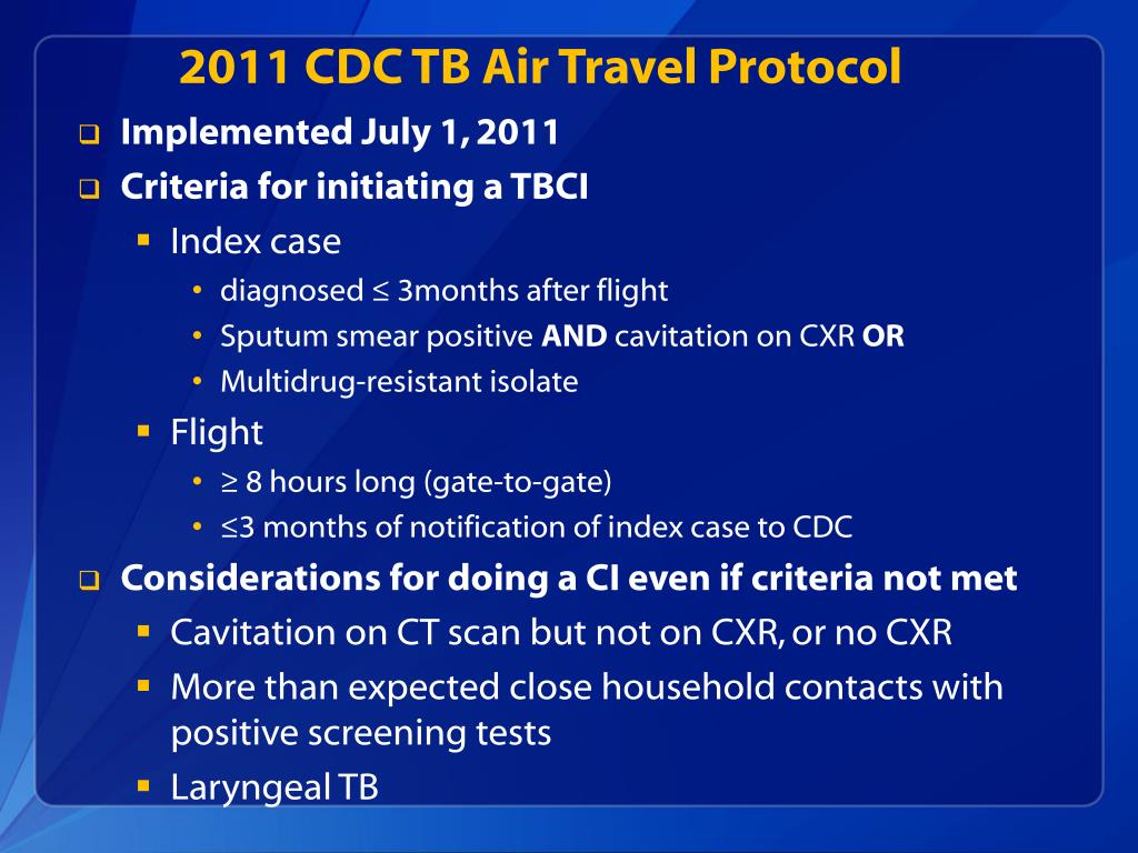 tb travel policy