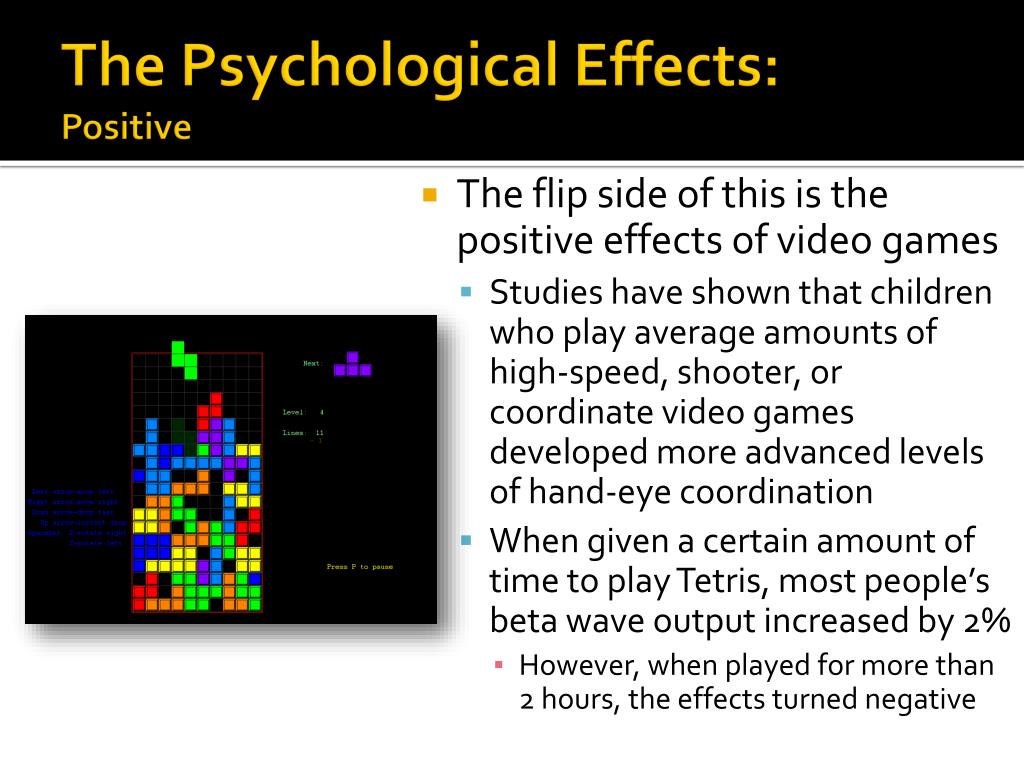 psychological effects of video games