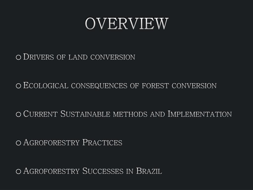 PPT - Forestry and Agriculture in Brazilian Rainforests PowerPoint ...