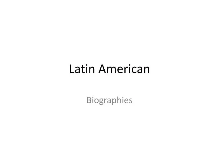 latin american n.