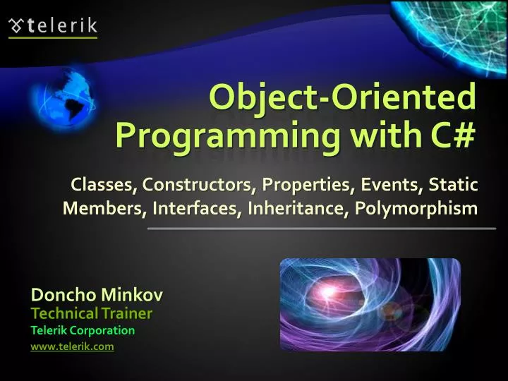 PPT - Object-Oriented Programming with C# PowerPoint Presentation, free ...