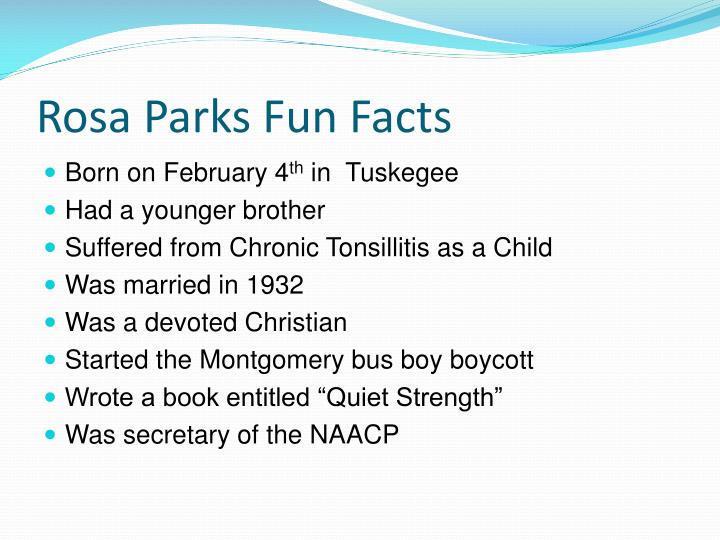What Are Some Facts About Rosa Parks
