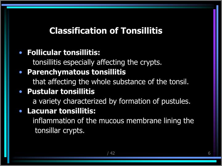 PPT - TONSILLITIS PowerPoint Presentation - ID:2152783