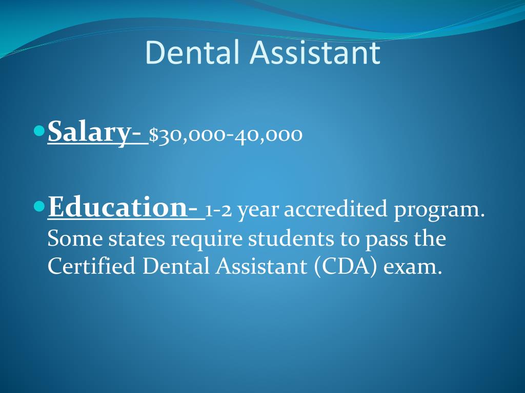 PPT Dental careers, educational requirements, A&P of teeth, and