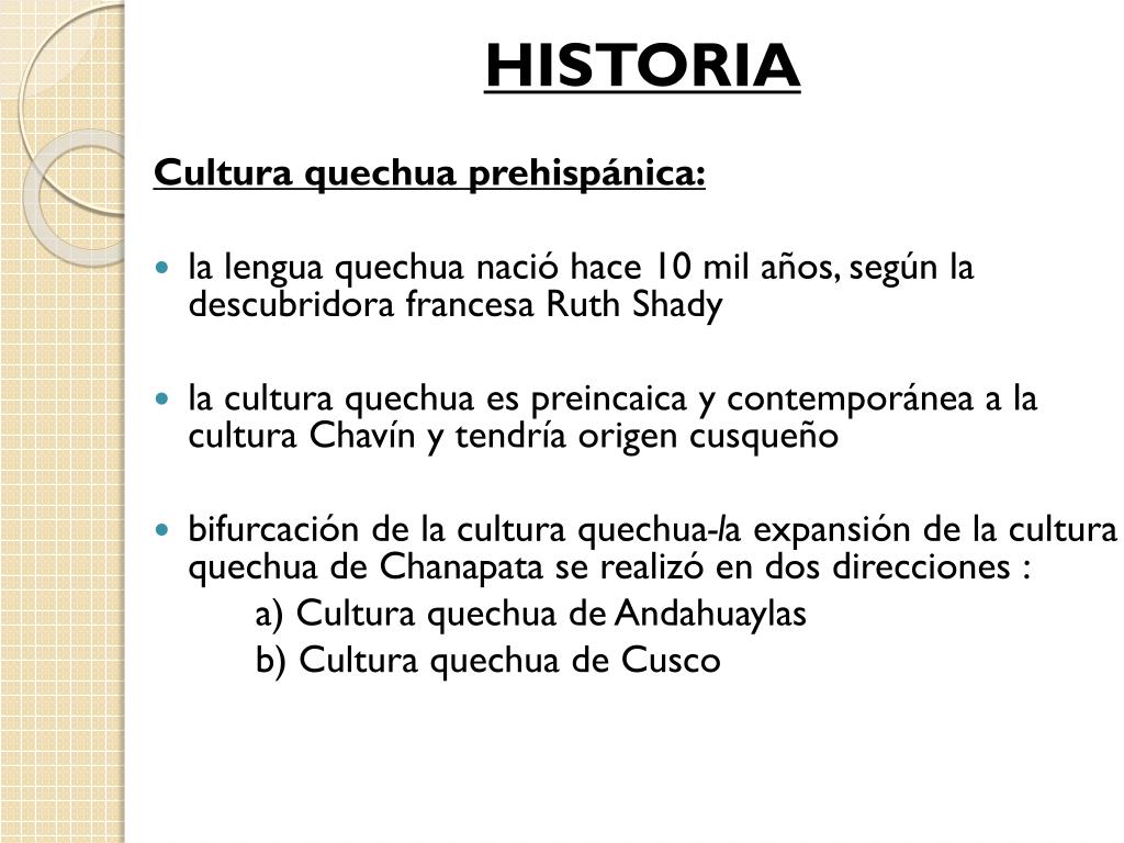 PPT La lengua y la cultura quechua PowerPoint Presentation, free