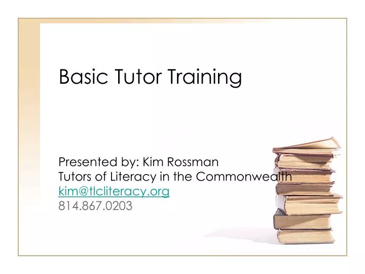 PPT - Basic Tutor Training PowerPoint Presentation, free download - ID ...