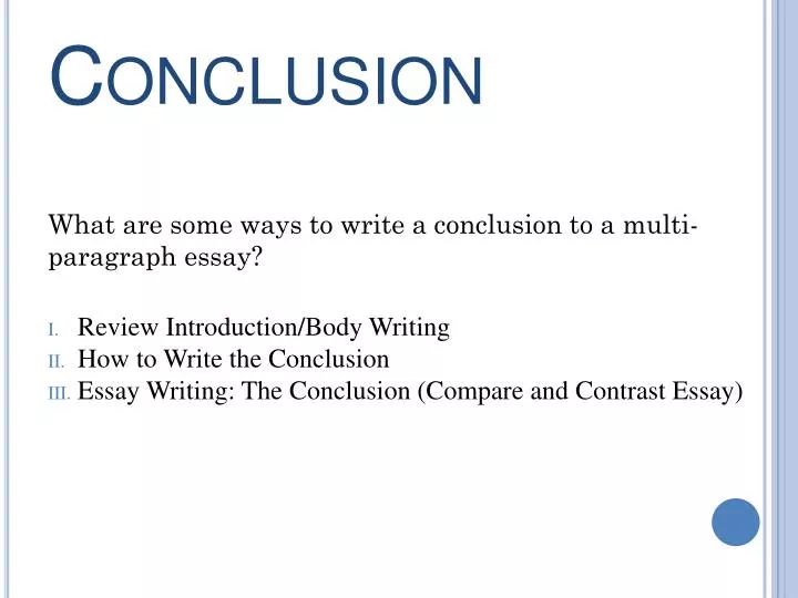 what is conclusion in a presentation
