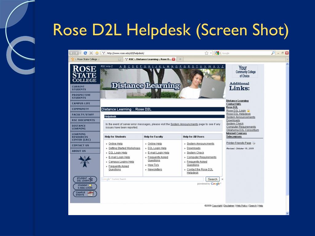Ppt Introduction To Rose D2l Powerpoint Presentation Free