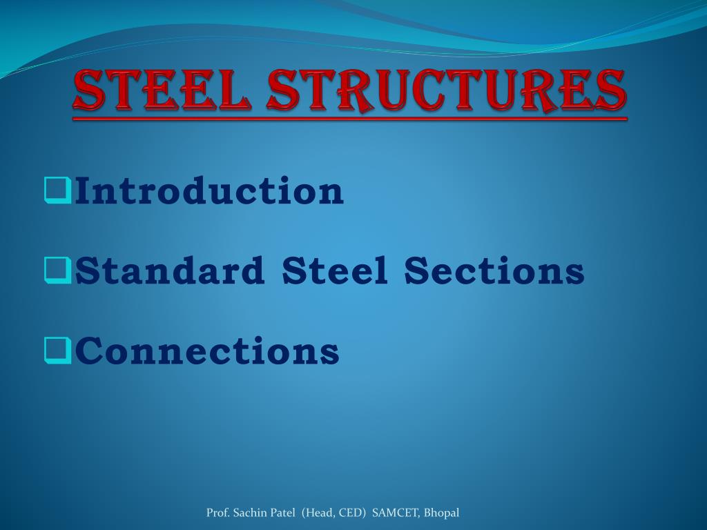 steel structure presentation ppt