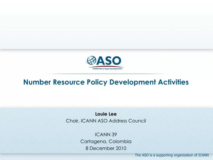 number resource policy development activities n.
