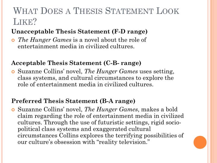 What is a thesis