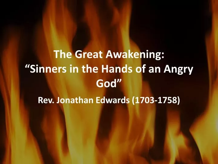 sinners in the hands of an angry god annotations sinners in the hands of an angry god annotations