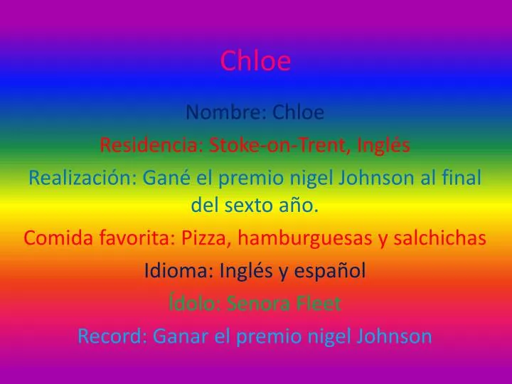 Ppt Chloe Powerpoint Presentation Free Download Id 2157043