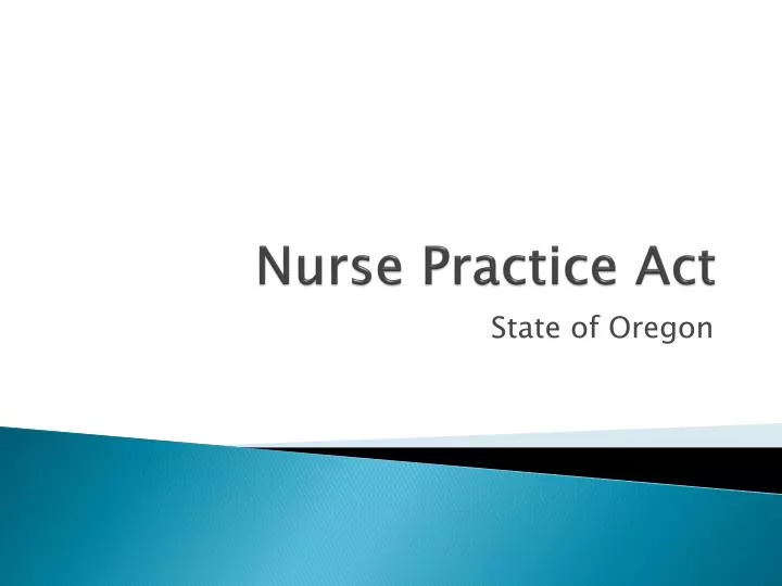 nurse practice act n.