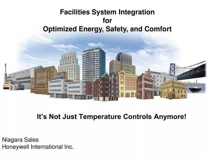 Ppt Facilities System Integration For Optimized Energy Safety
