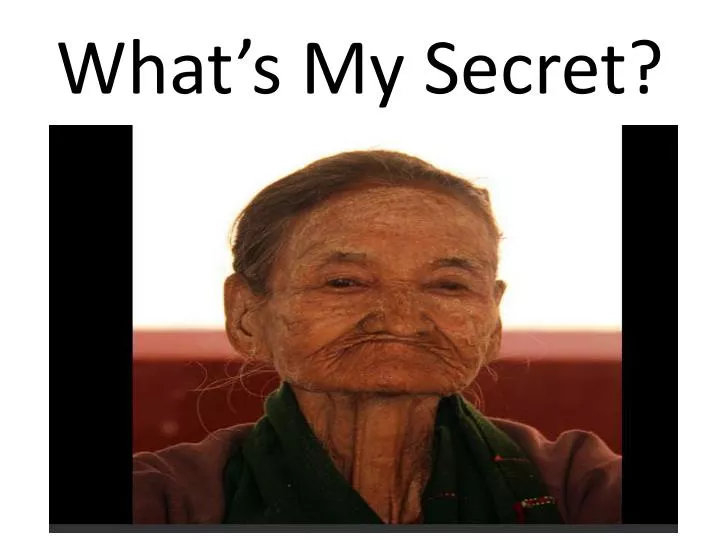 what s my secret n.
