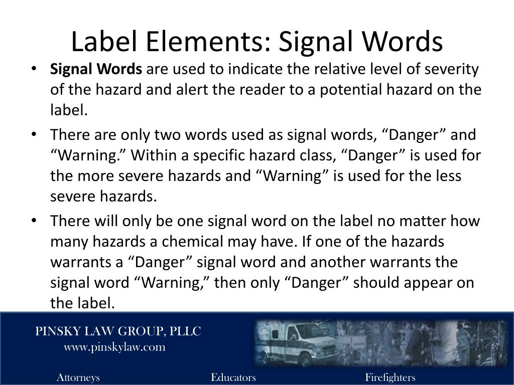 signal words definition signal words definition