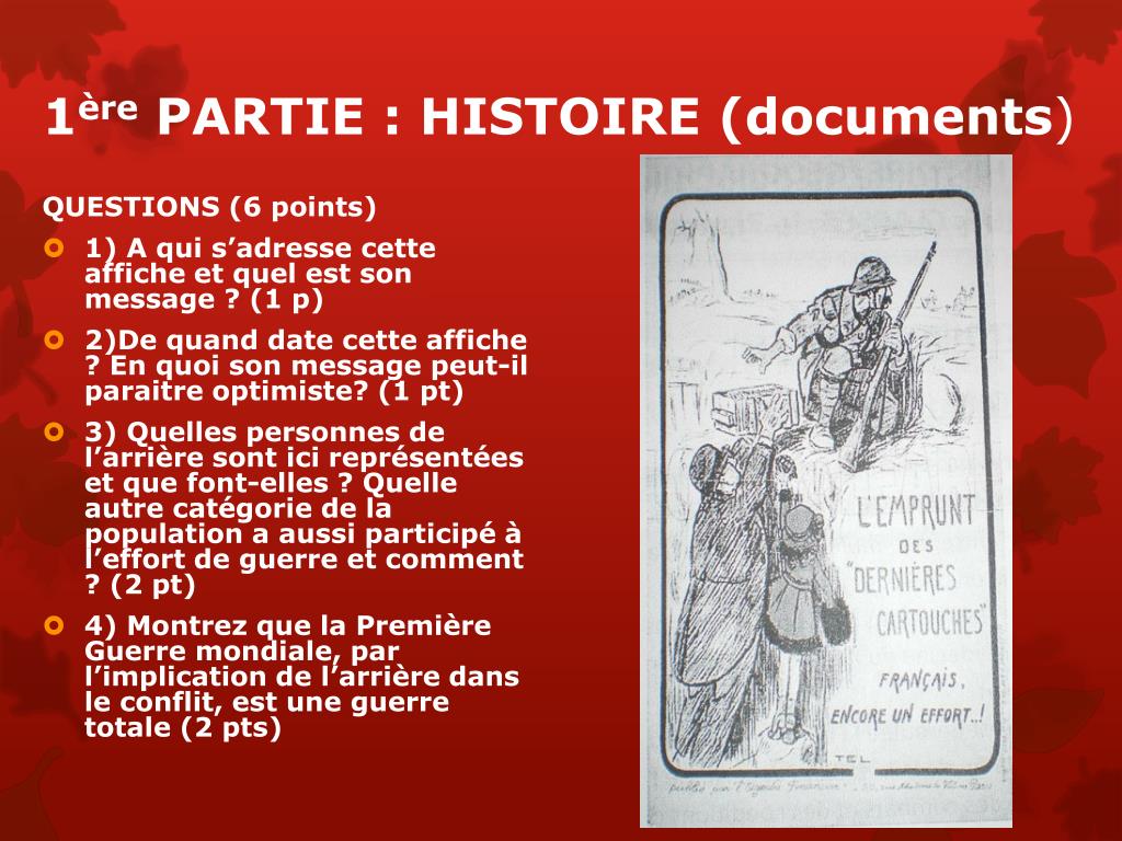 PPT - BREVET BLANC HISTOIRE/GEO EDUCATION CIVIQUE PowerPoint