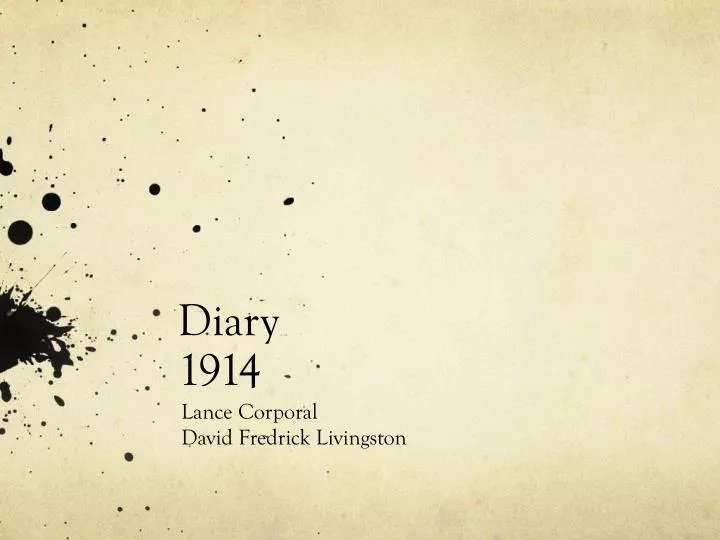 diary 1914 n.