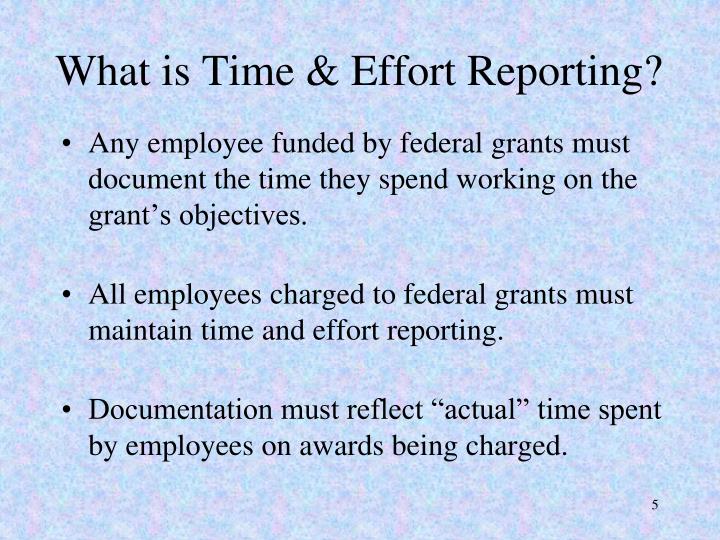 Time And Effort Reporting Federal Grants Template Time And Effort Reporting Federal Grants Template