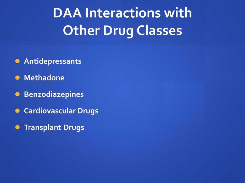 PPT - Drug Interactions with Directly Acting Antivirals for HCV ...