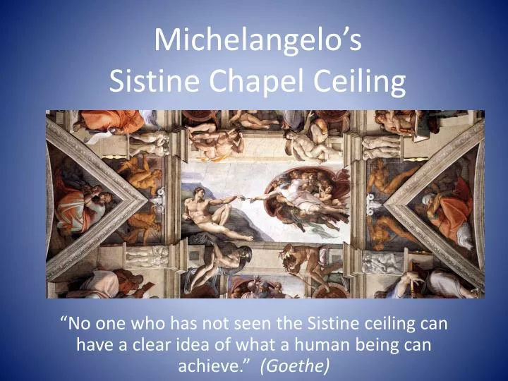 Ppt Michelangelo S Sistine Chapel Ceiling Powerpoint