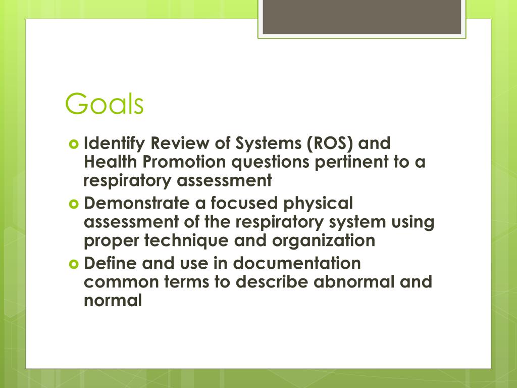 PPT Respiratory Assessment NURS 113 PowerPoint Presentation, free
