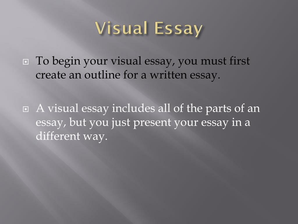 what is an visual essay