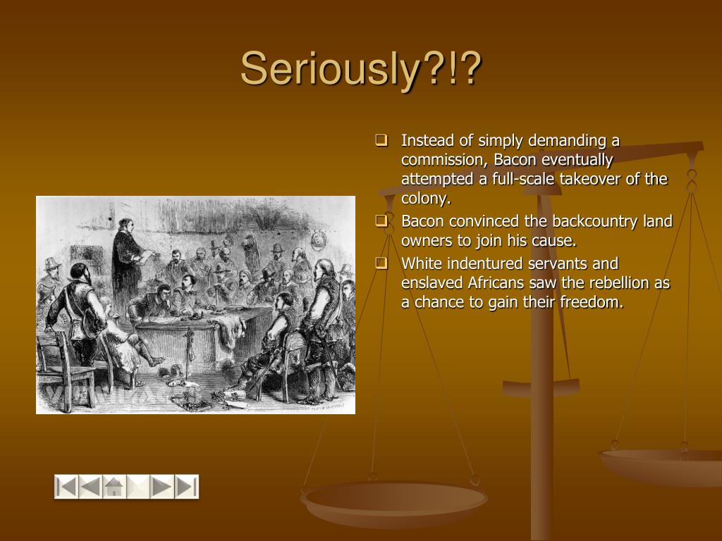 PPT - Bacon's Rebellion ( 1676 - 1677) PowerPoint Presentation