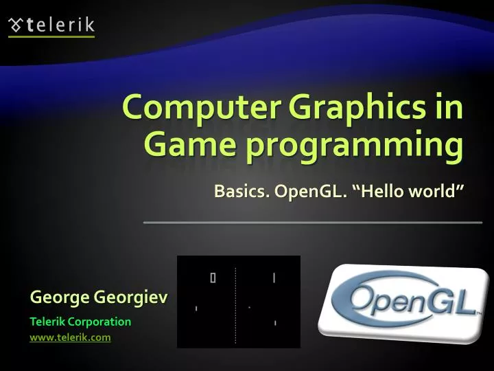 computer graphics in game programming n.