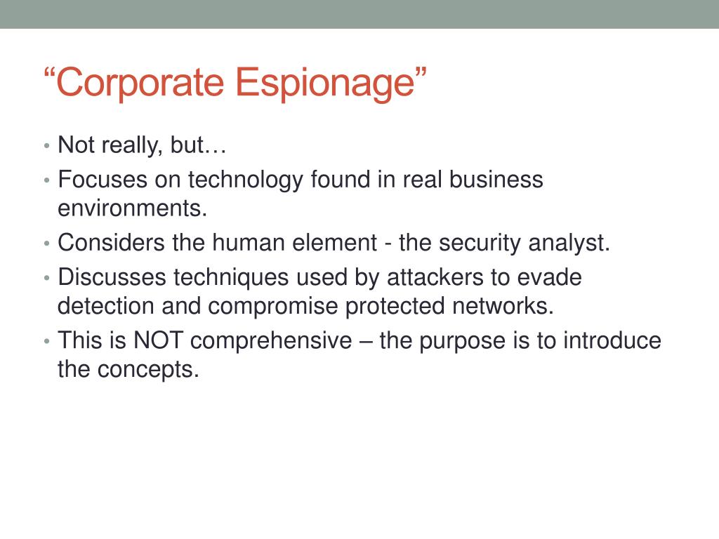 corporate espionage definition corporate espionage definition