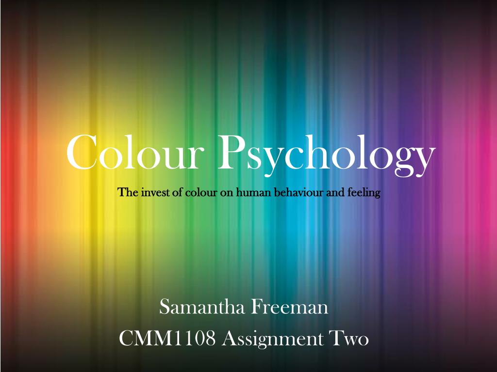 colour psychology powerpoint presentation