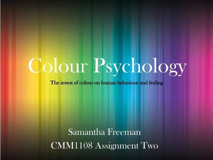psychology colour ppt presentation powerpoint