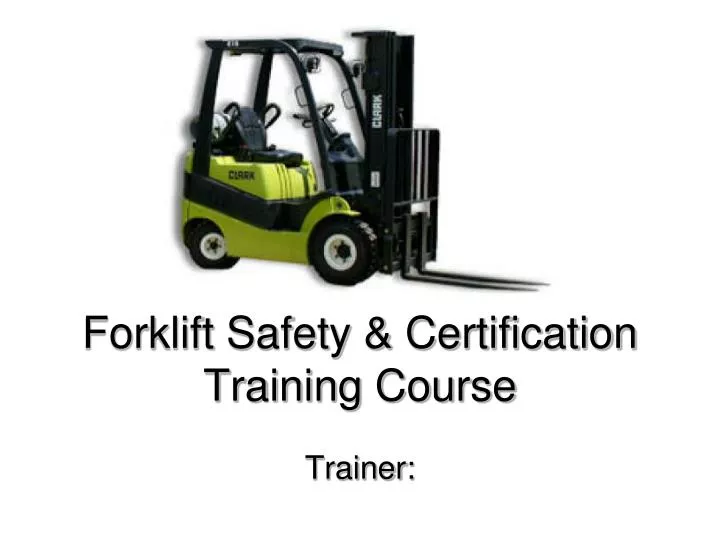 free forklift training powerpoint presentation uk