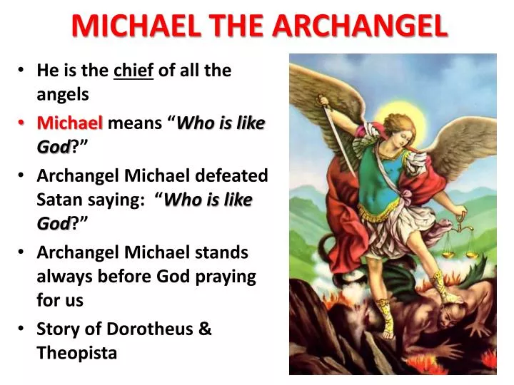 PPT MICHAEL THE ARCHANGEL PowerPoint Presentation, free download ID