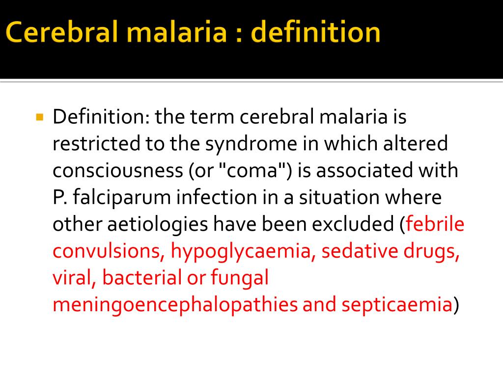 thesis in cerebral malaria