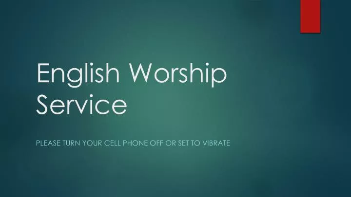 worship english ppt presentation powerpoint slideserve