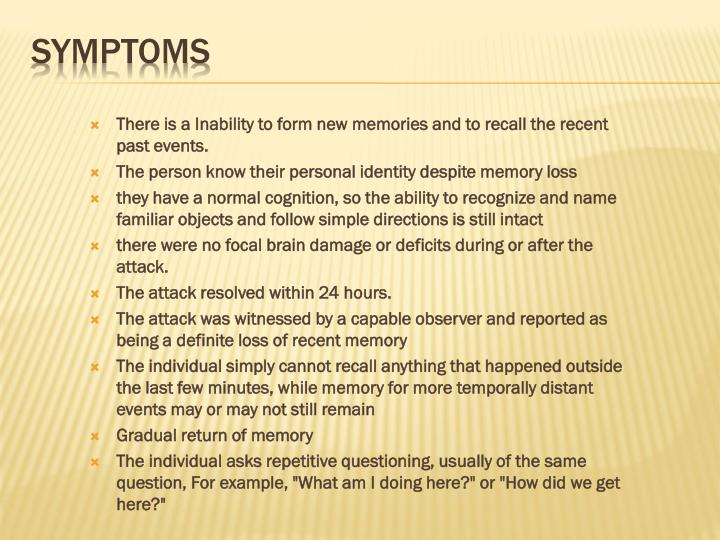 amnesia causes and types amnesia causes and types