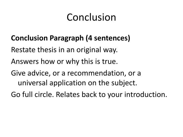 ppt introduction and conclusion paragraphs powerpoint compare and contrast essay conclusion examples